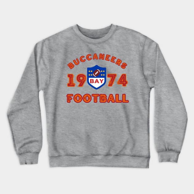 Tampa Bay Buccaneers Vintage Style Crewneck Sweatshirt by Borcelle Vintage Apparel 